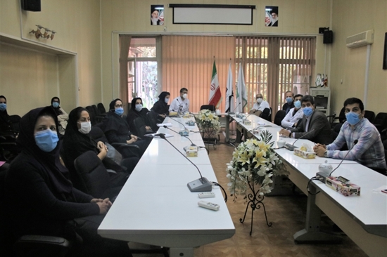 جلسه مشترک کمیته کنترل عفونت و کارگروه  پیشگیری کووید -19 بیمارستان فارابی 