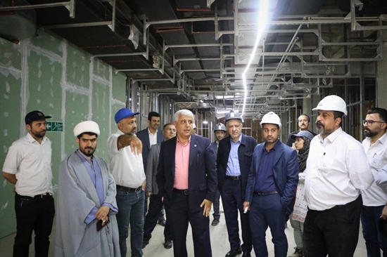 بازدید رئیس بیمارستان فارابی از پروژه طرح توسعه و مرکز آکادمیک بیمارستان 