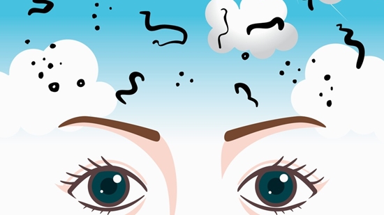 آیا دیدن ذرات شناور جلوی چشم خطرناک است؟ 