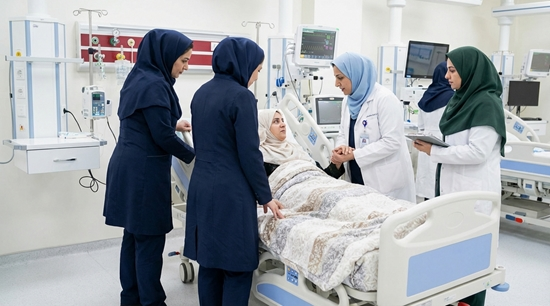 اینفوگرافی ملاحظات رفتاری و روان شناختی کادر سلامت در مواجهه با مجروحان در شرایط بحرانی 