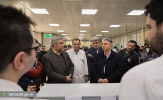 عیادت مدیران وزارت بهداشت از مجروحان حوادث اخیر